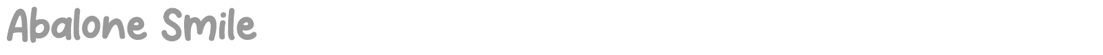 Abalone Smile font preview